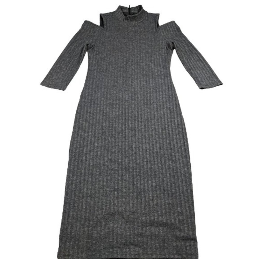 WHBM ribbed knit cold shoulder sweater‎ dress XS